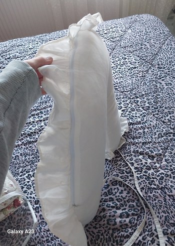 Beyaz Emzirme ve Hamilelik Yastığı - Görsel 2