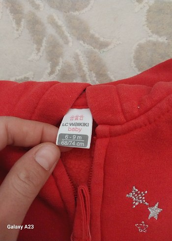 Kız Bebek Kırmızı alt üst takım 6 -9 ay - Görsel 4