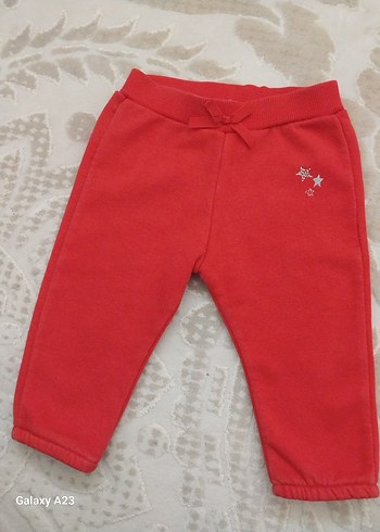 Kız Bebek Kırmızı alt üst takım 6 -9 ay - Görsel 2