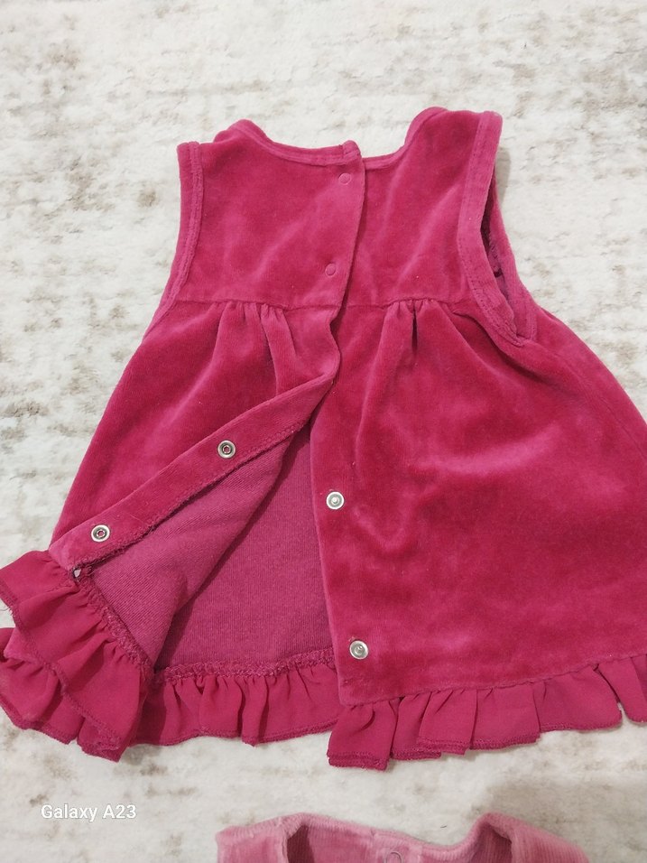 Kız bebek kadife elbise - Görsel 2