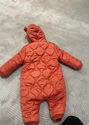 Yavruağzı Kapüşonlu Bebek Tulumu - Görsel 2