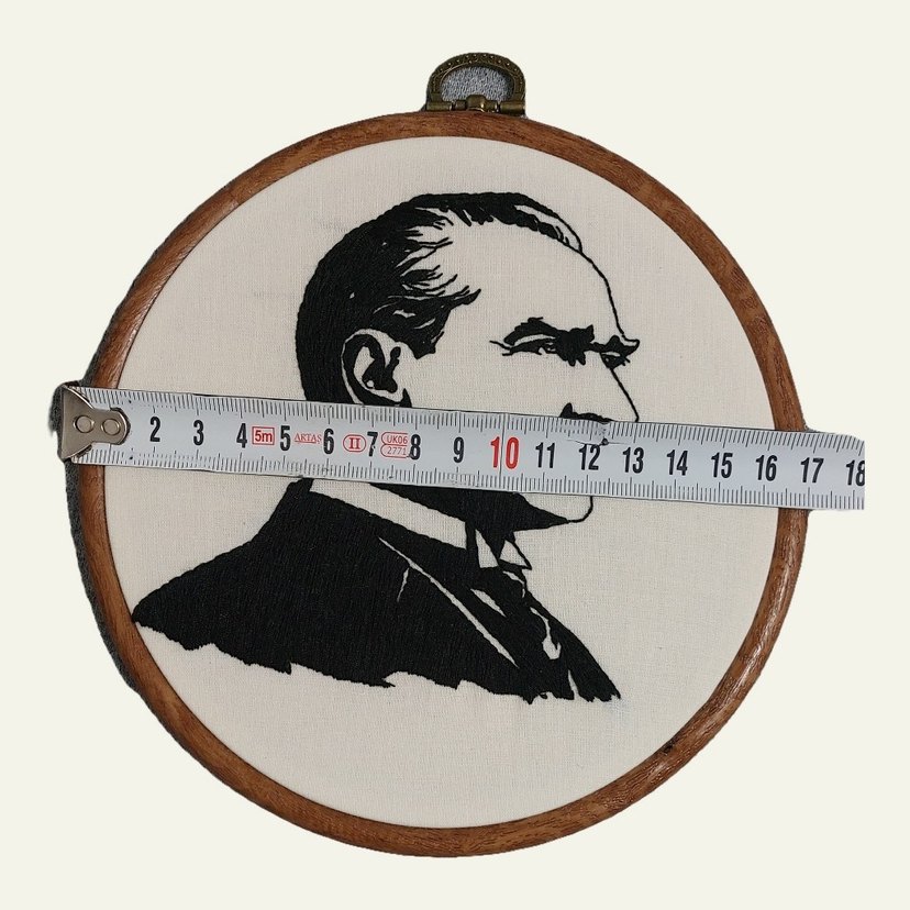 Nakış işleme Atatürk tablo - Görsel 2