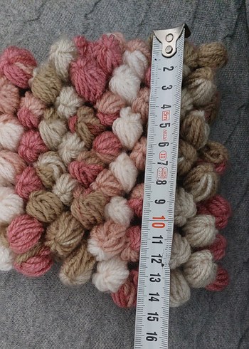 Renkli Örgü Kadın Şal - Görsel 7