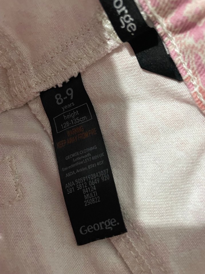 Pembe Çiçek Desenli Bol Kesim çocuk pantalon - Görsel 2