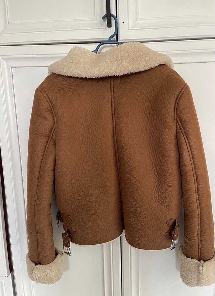 Biker süet mont - Görsel 3