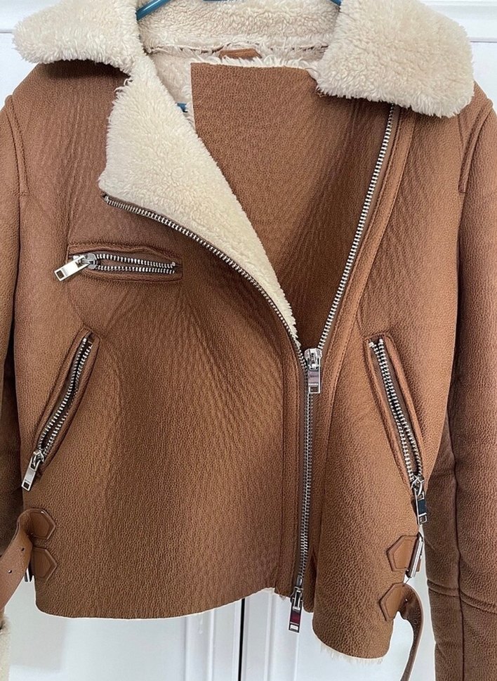 Biker süet mont - Görsel 2