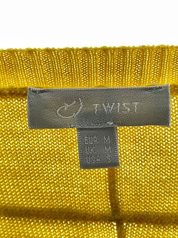 m Beden sarı Renk Twist Kazak / Triko %70 İndirimli.