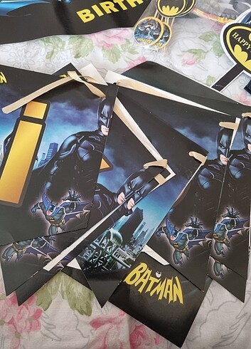 Beden Renk Batman parti seti