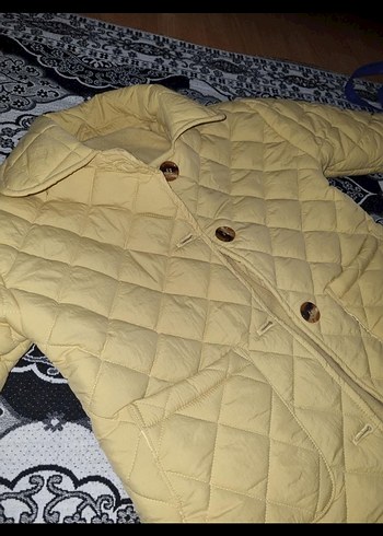 Sarı Düğmeli çocuk mont - Görsel 2