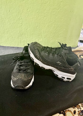 Siyah Yılan Desenli Kadın Spor Ayakkabı - Görsel 18