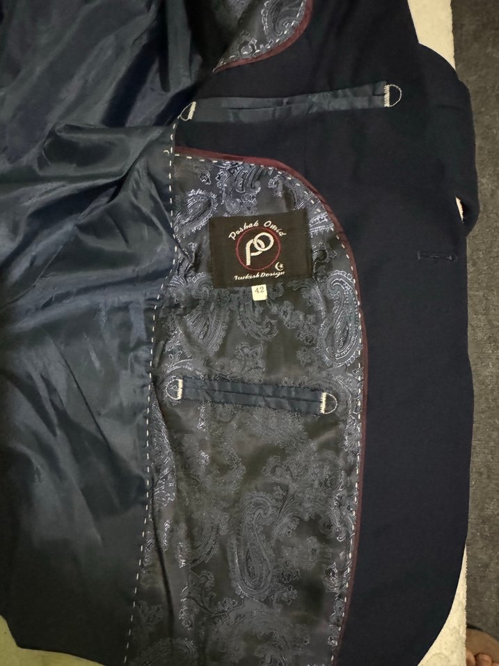 Düz Lacivert Erkek Ofis Takım Elbisesi - Görsel 3