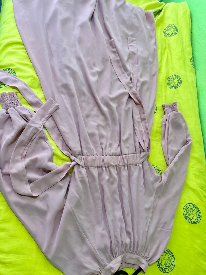 Mor, Uzun, Salaş Kadın Elbise - Görsel 3