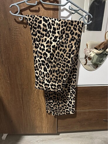 Leopar desen jean