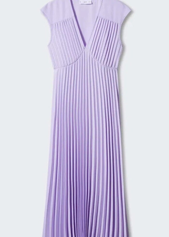 Mango Lila Elbise - Görsel 2