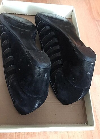 (temsili fiyat) Bambi Dolgu topuklu süet ayakkabı - Görsel 5