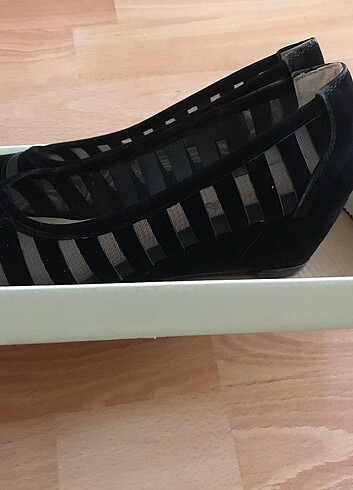 (temsili fiyat) Bambi Dolgu topuklu süet ayakkabı - Görsel 6