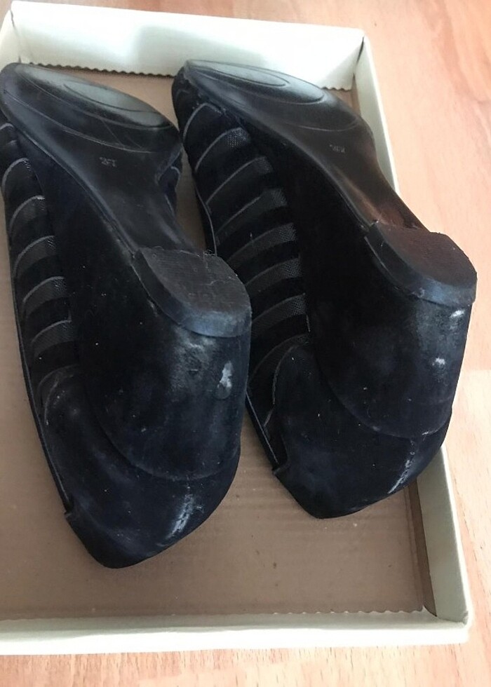 (temsili fiyat) Bambi Dolgu topuklu süet ayakkabı - Görsel 5