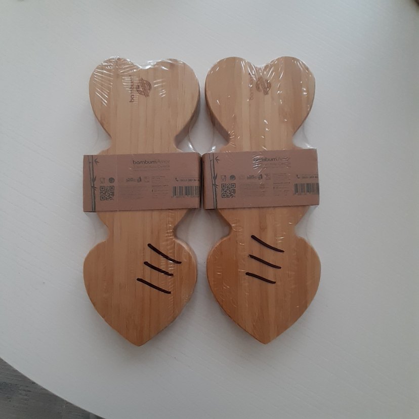 Bambu Kalp Şekilli Çerezlik Seti - Görsel 2