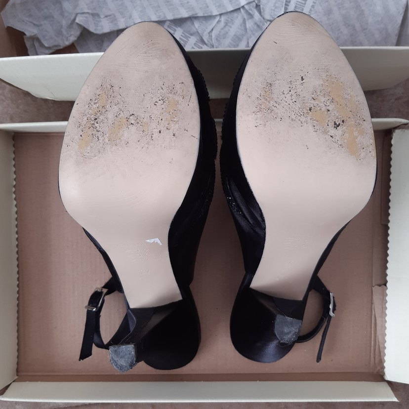 Parlak Desenli Platform Topuklu Kadın Ayakkabı - Görsel 4