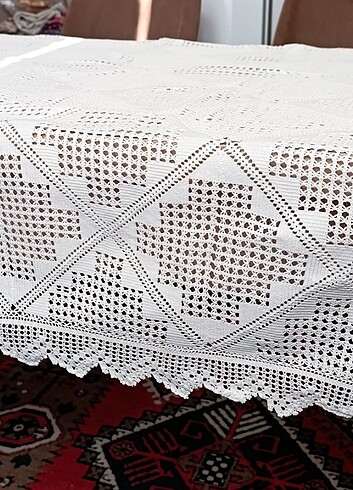  12 kişilik el işi masa örtüsü