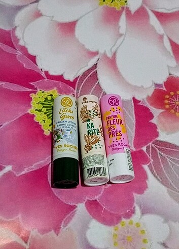 Yves ROCHER dudak balm 3 lü set