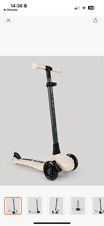 Beden ten rengi Renk Lets ride2 ışıklı üç tekerlekli katlanabilir kutuda kullanılmadı