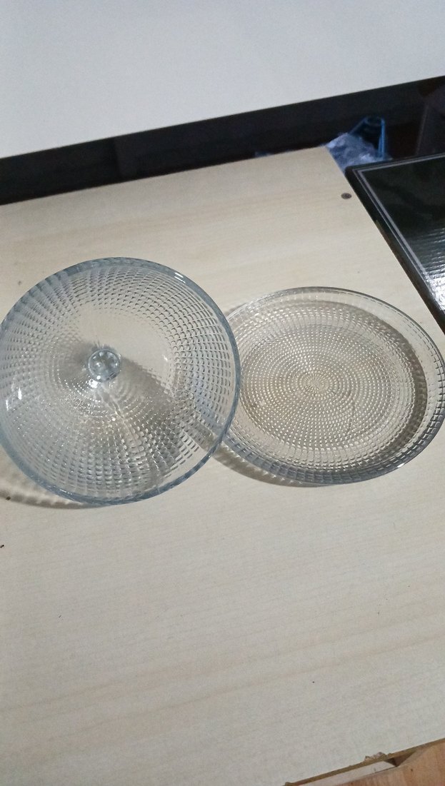 Vintage Tarzı Cam Peynir Kabı - Görsel 2