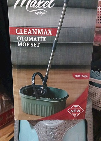 Maxel Cleanmax Otomatik Mop Seti - Haki Gri - Görsel 2