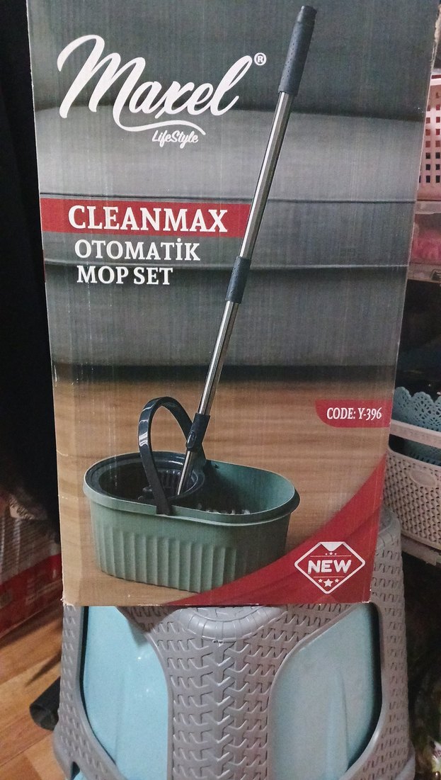Maxel Cleanmax Otomatik Mop Seti - Haki Gri - Görsel 2