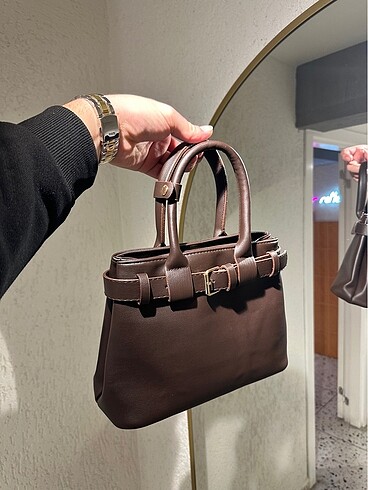 Beden kahverengi Renk ZARA MODEL KEMERLİ ÇANTA