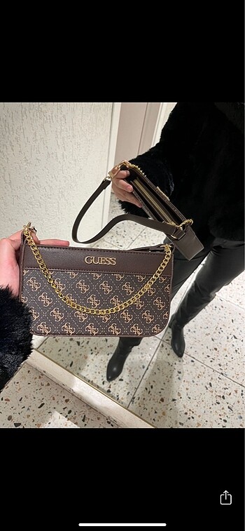 Beden kahverengi Renk BEKLENEN RENGİ GUESS ÇANTA GELDİ