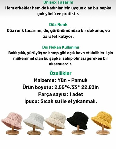 Beden siyah Renk YUMUŞAK DOKULU BUCKLET ŞAPKA