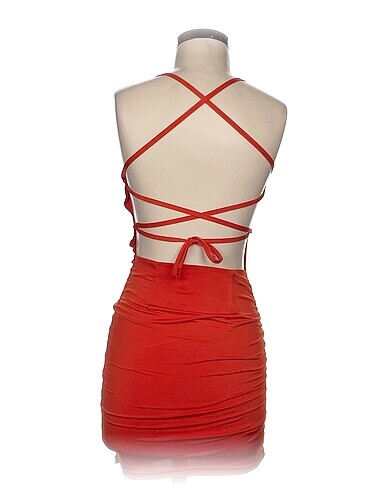 xs Beden Vintage Love Kısa Elbise %70 İndirimli.
