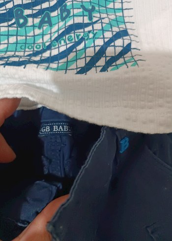 9 Ay Beden Bebek Erkek Kısa Kollu Pamuklu Kombin Seti