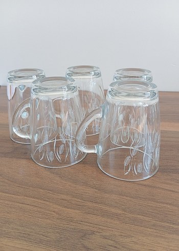 Beş Parça Desenli Cam Bardak Seti - Görsel 3