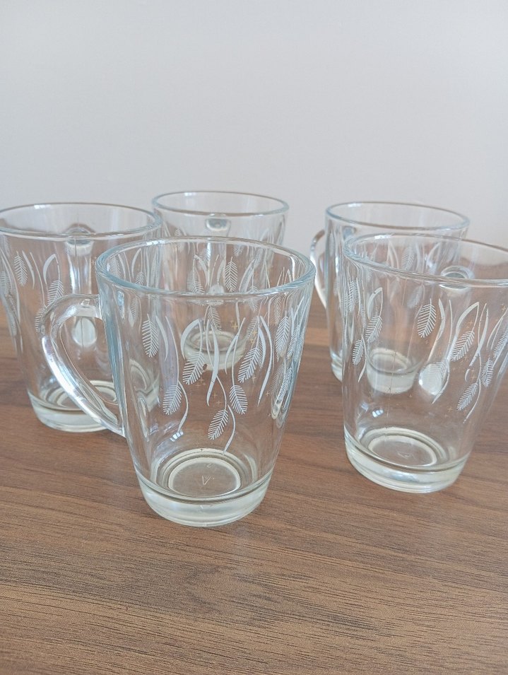 Beş Parça Desenli Cam Bardak Seti - Görsel 2