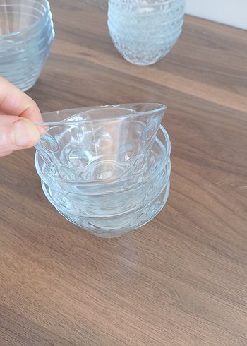 Mavi Desenli Cam Kase Seti - Görsel 6