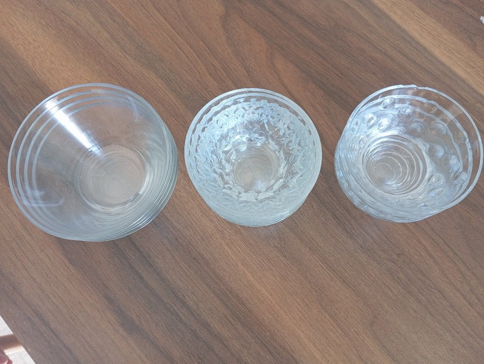 Mavi Desenli Cam Kase Seti - Görsel 3