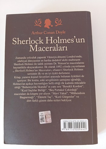  Beden Renk Sherlock Holmes - Arthur Conan Doyle