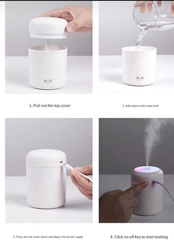 Beyaz Hava Temizleyici ve Nemlendirici - Görsel 2