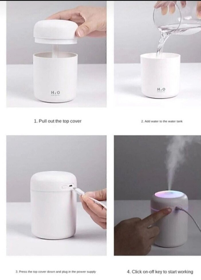 Beyaz Hava Temizleyici ve Nemlendirici - Görsel 2