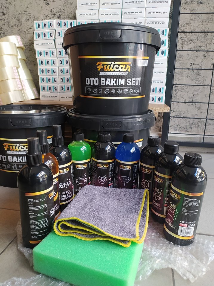 Fulcar Oto Bakım Seti - Temizlik Malzemeleri - Görsel 3