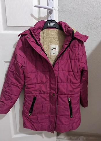 Civil Kız Çocuk Pembe Kürklü Street Wear Mont