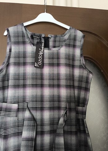 34 Beden gri Renk Gri Kuşaklı Midi Kolsuz Casual Elbise