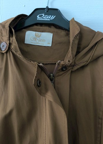 Bej Uzun Kadın Trençkot - Görsel 4