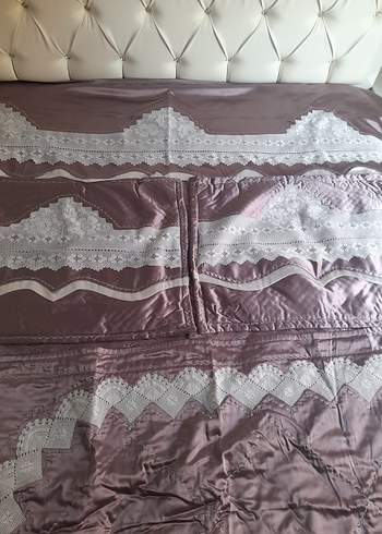 İşlemeli Mor pike takımı - Görsel 4