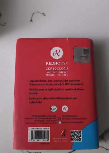 Redhouse İngilizce-Türkçe Cep Sözlüğü - Görsel 4