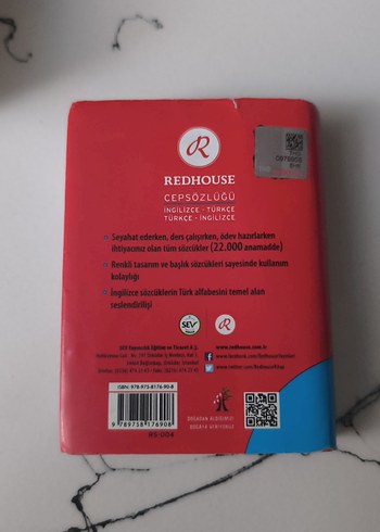 Redhouse İngilizce-Türkçe Cep Sözlüğü - Görsel 3