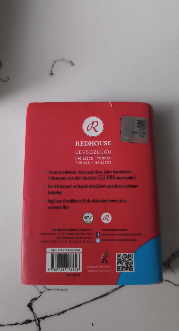 Redhouse İngilizce-Türkçe Cep Sözlüğü - Görsel 4