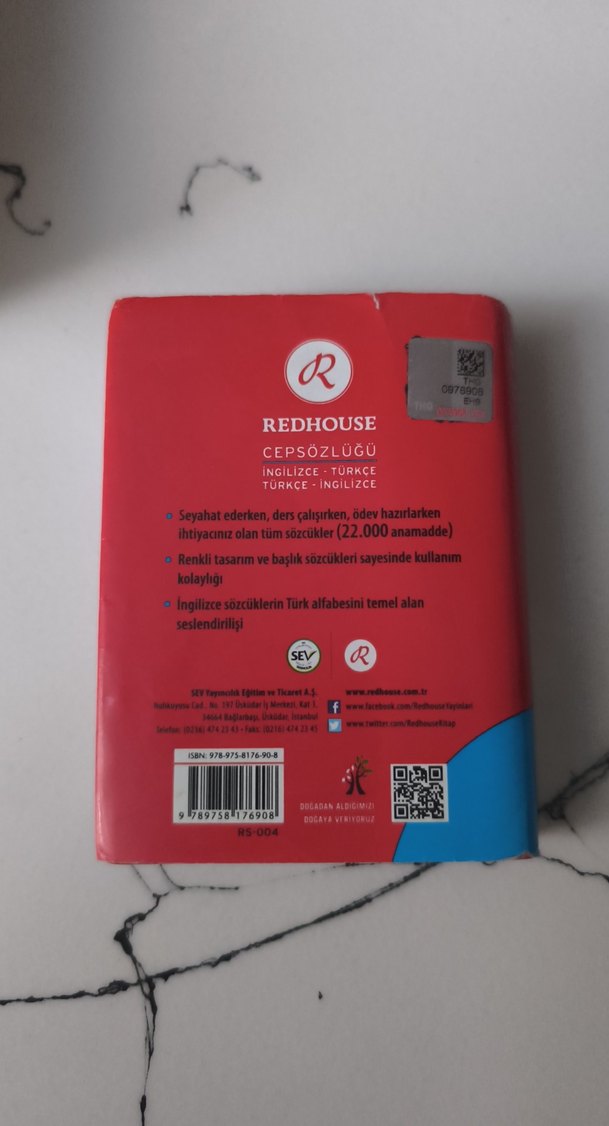 Redhouse İngilizce-Türkçe Cep Sözlüğü - Görsel 3